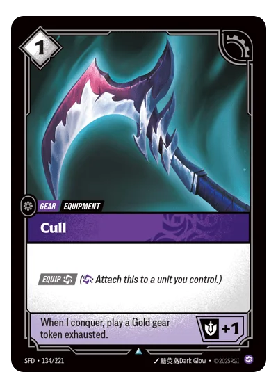 Cull SPF-134 Uncommon Spiritforged Riftbound TCG Card
