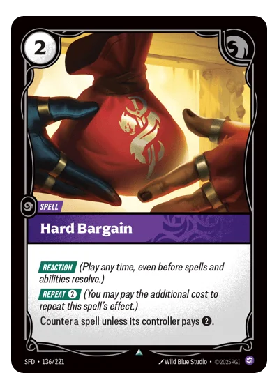 Hard Bargain SPF-136 Riftbound TCG