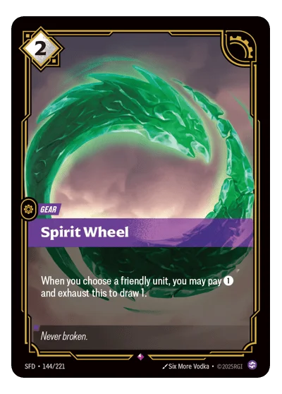 Spirit Wheel SPF-144 Riftbound TCG