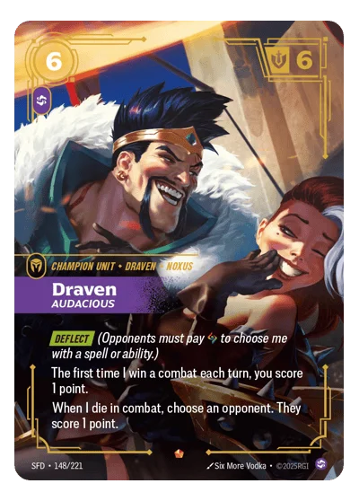 Draven, Audacious SPF-148 Riftbound TCG