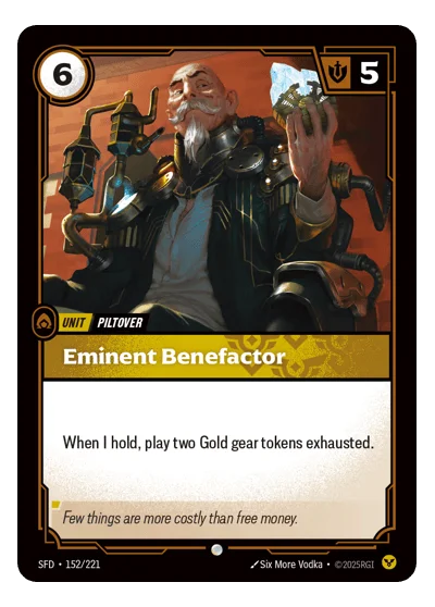 Eminent Benefactor SPF-152 Riftbound TCG