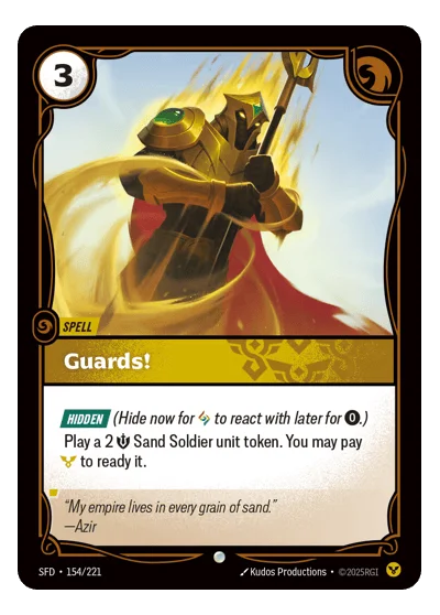 Guards! SPF-154 Common Spiritforged Riftbound TCG Card