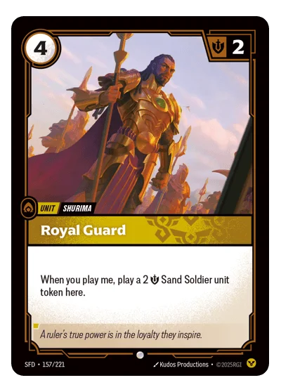 Royal Guard SPF-157 Riftbound TCG