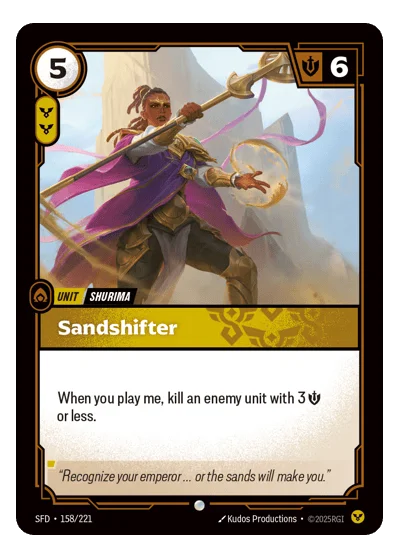 Sandshifter SPF-158 Common Spiritforged Riftbound TCG Card