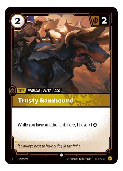 Trusty Ramhound SPF-159 Riftbound TCG