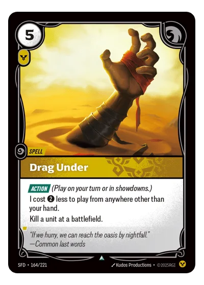 Drag Under SPF-164 Riftbound TCG