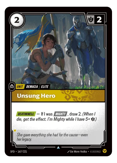 Unsung Hero SPF-167 Riftbound TCG