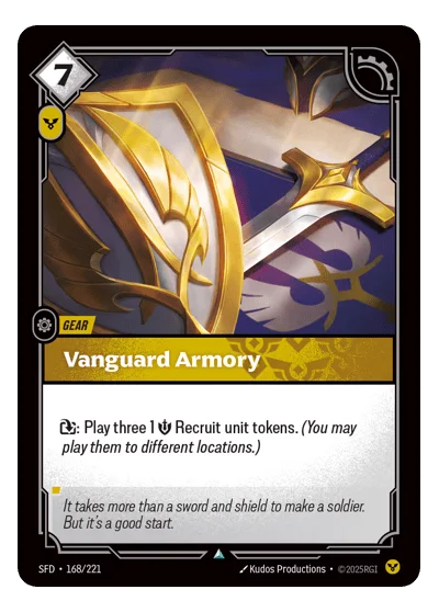 Vanguard Armory SPF-168 Riftbound TCG