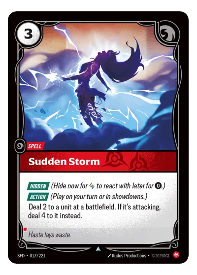 Sudden Storm SPF-17 Riftbound TCG