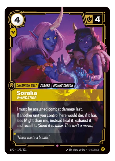 Soraka, Wanderer SPF-173 Riftbound TCG