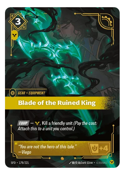 Blade Of The Ruined King SPF-178 Riftbound Chase Card