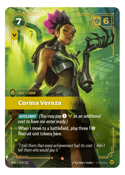 Corina Veraza SPF-179 Riftbound Chase Card