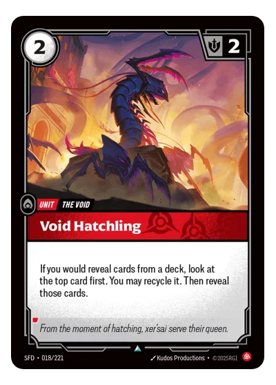 Void Hatchling SPF-18 Uncommon Spiritforged Riftbound TCG Card