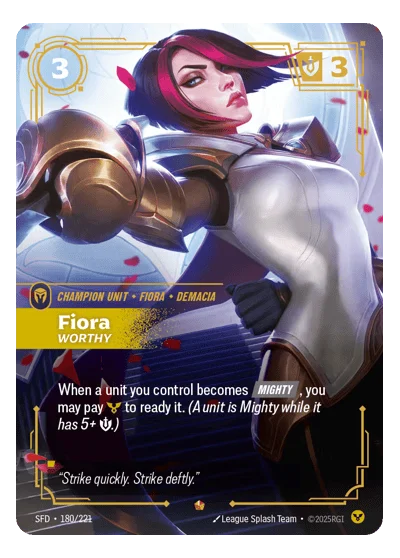 Fiora, Worthy SPF-180 Riftbound TCG