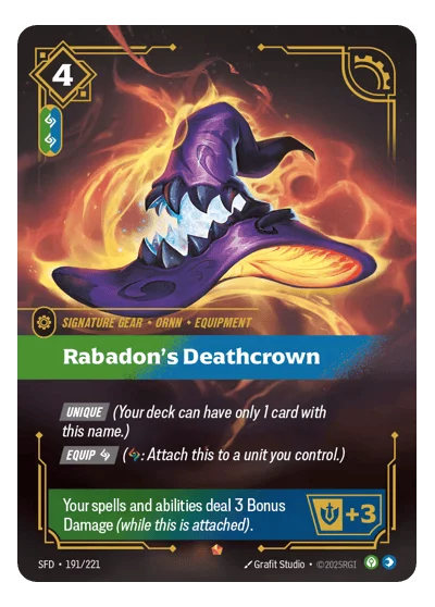 Rabadon's Deathcrown SPF-191 Riftbound TCG