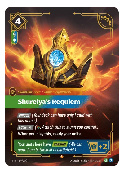 Shurelya's Requiem SPF-192 Riftbound TCG