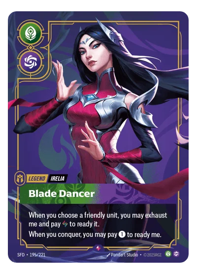 Blade Dancer SPF-195 Rare Spiritforged Riftbound TCG Card