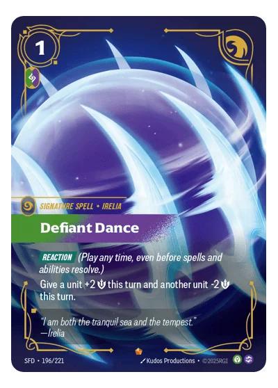 Defiant Dance SPF-196 Riftbound TCG