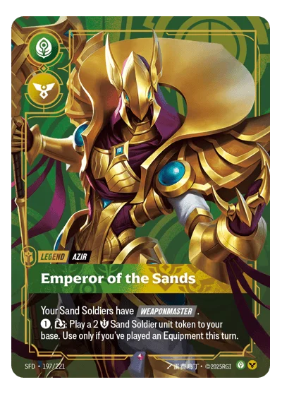 Emperor Of The Sands SPF-197 Riftbound TCG