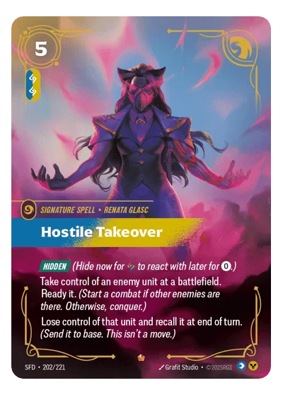 Hostile Takeover SPF-202 Epic Spiritforged Riftbound TCG Card