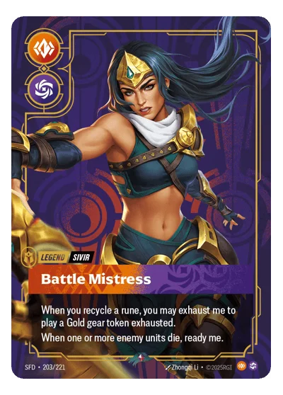 Battle Mistress SPF-203 Riftbound TCG