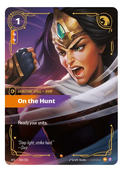On The Hunt SPF-204 Riftbound TCG