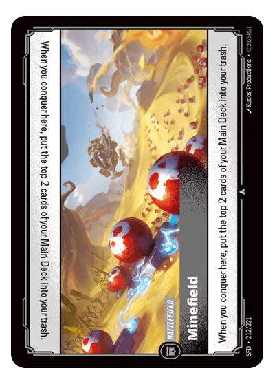 Minefield SPF-212 Uncommon Spiritforged Riftbound TCG Card