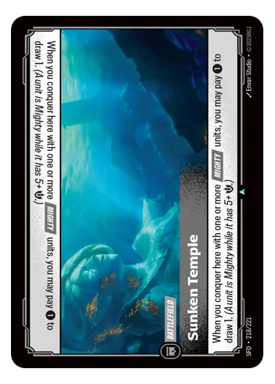 Sunken Temple SPF-218 Uncommon Spiritforged Riftbound TCG Card