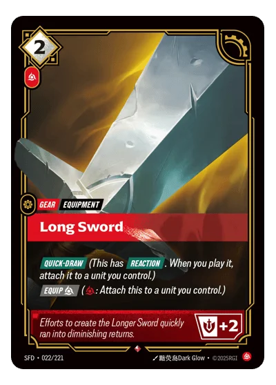 Long Sword SPF-22 Riftbound TCG