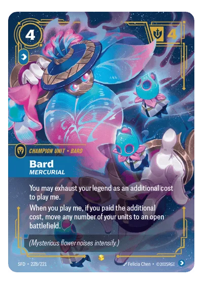Bard, Mercurial SPF-228 Riftbound Chase Card
