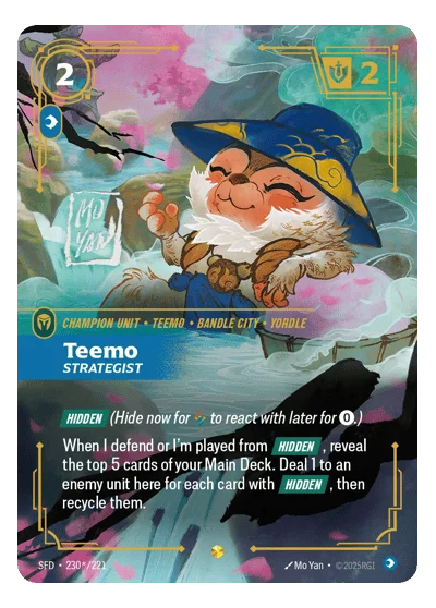 Teemo, Strategist SPF-230* Riftbound TCG
