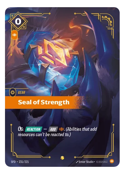 Seal Of Strength SPF-231 Riftbound TCG