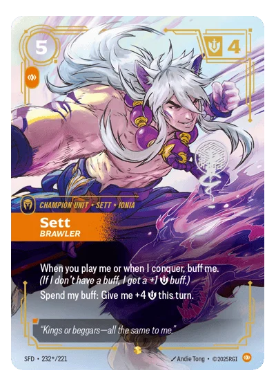 Sett, Brawler SPF-232* Riftbound TCG