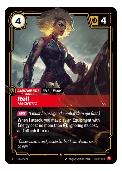 Rell, Magnetic SPF-24 Riftbound TCG