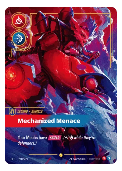 Mechanized Menace SPF-240 Riftbound TCG