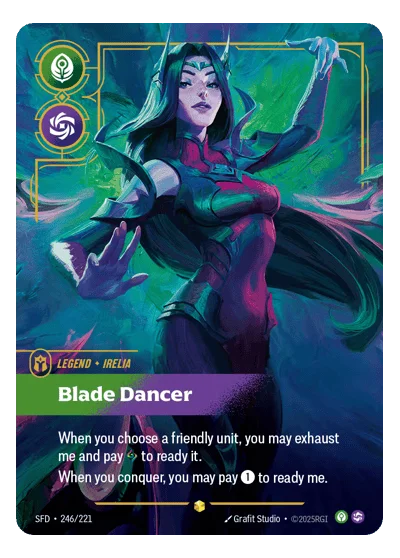 Blade Dancer SPF-246 Overnumbered Spiritforged Riftbound TCG Card