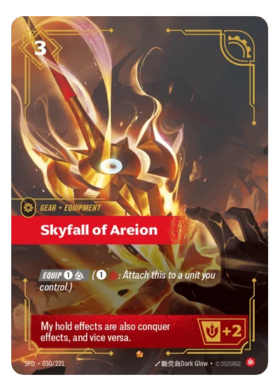 Skyfall Of Areion SPF-30 Riftbound TCG