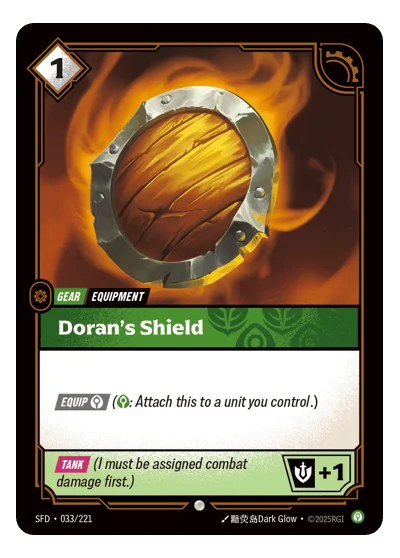 Doran's Shield SPF-33 Riftbound TCG