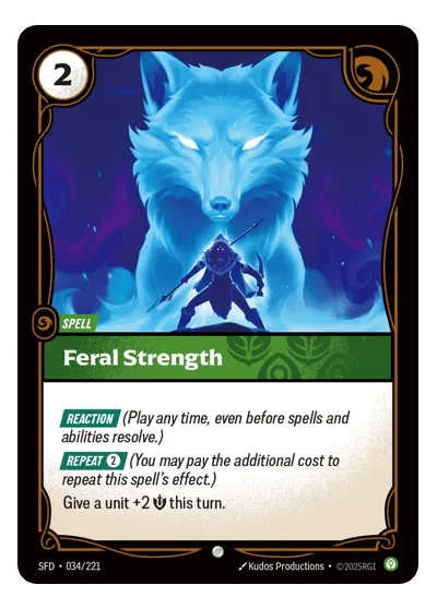 Feral Strength SPF-34 Riftbound TCG