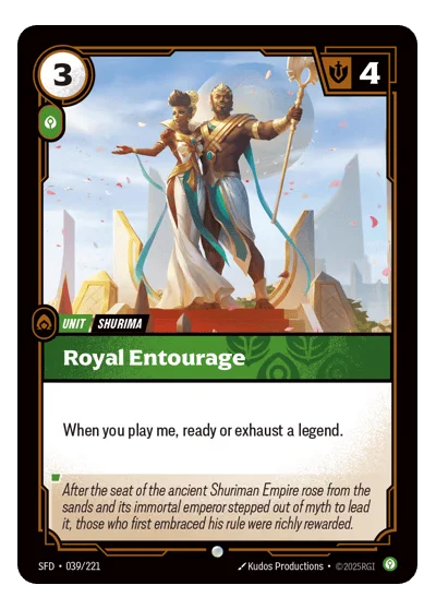 Royal Entourage SPF-39 Riftbound TCG