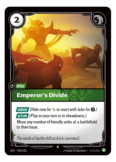 Emperor's Divide SPF-43 Uncommon Spiritforged Riftbound TCG Card