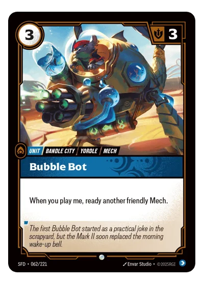 Bubble Bot SPF-62 Common Spiritforged Riftbound TCG Card