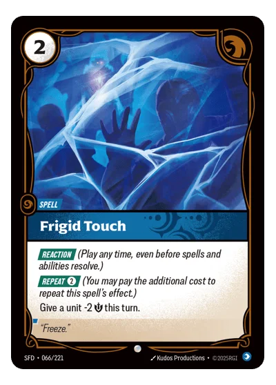 Frigid Touch SPF-66 Riftbound TCG