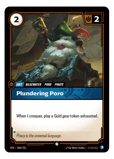 Plundering Poro SPF-69 Riftbound TCG