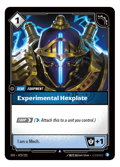 Experimental Hexplate SPF-73 Riftbound TCG
