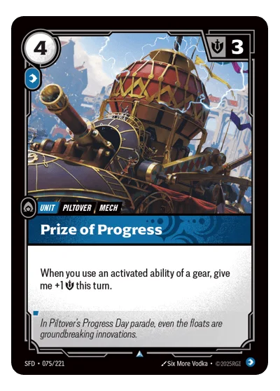 Prize Of Progress SPF-75 Riftbound TCG