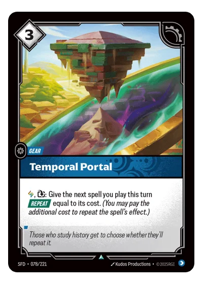 Temporal Portal SPF-78 Riftbound TCG