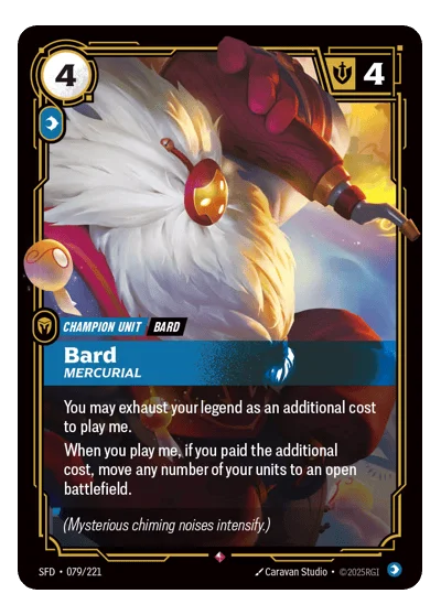 Bard, Mercurial SPF-79 Riftbound TCG