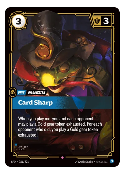 Card Sharp SPF-81 Rare Spiritforged Riftbound TCG Card