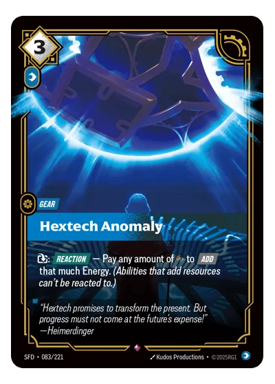 Hextech Anomaly SPF-83 Rare Spiritforged Riftbound TCG Card